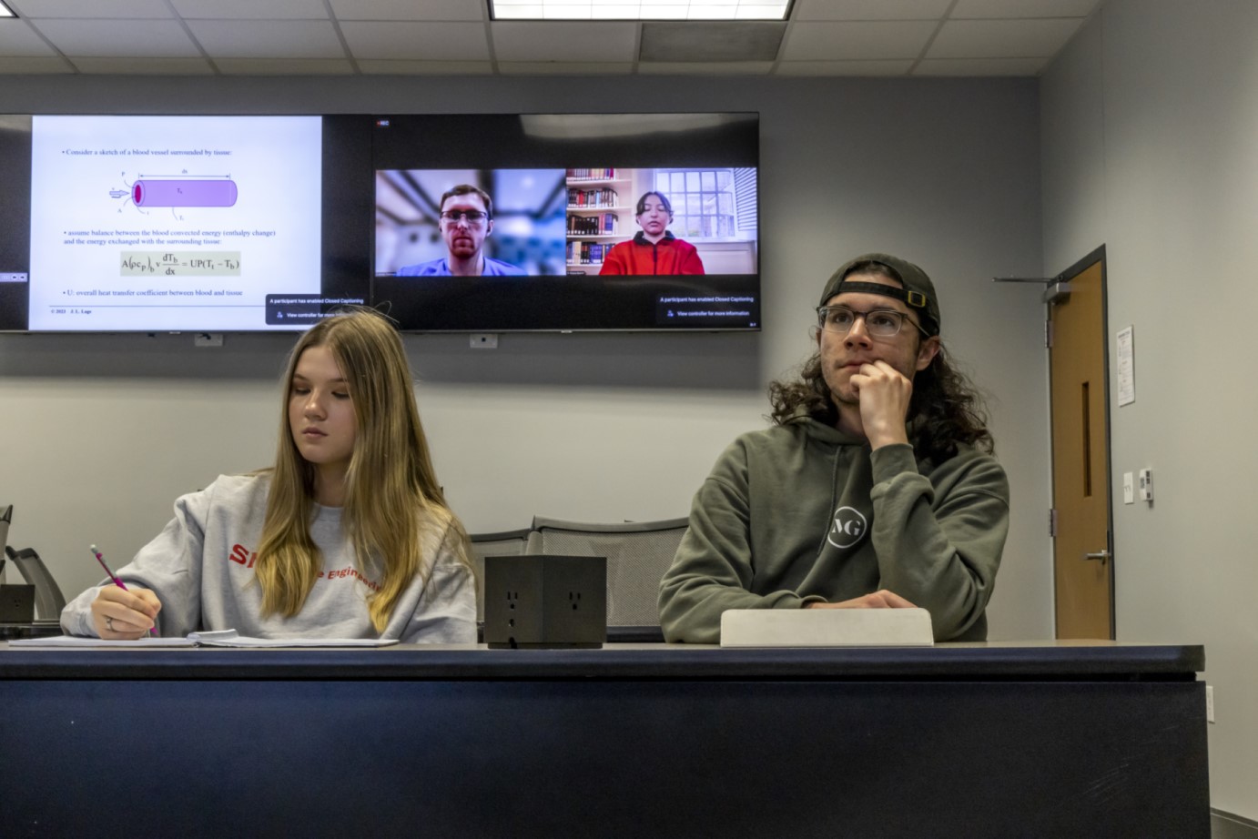 Lyle students in Caruth 184